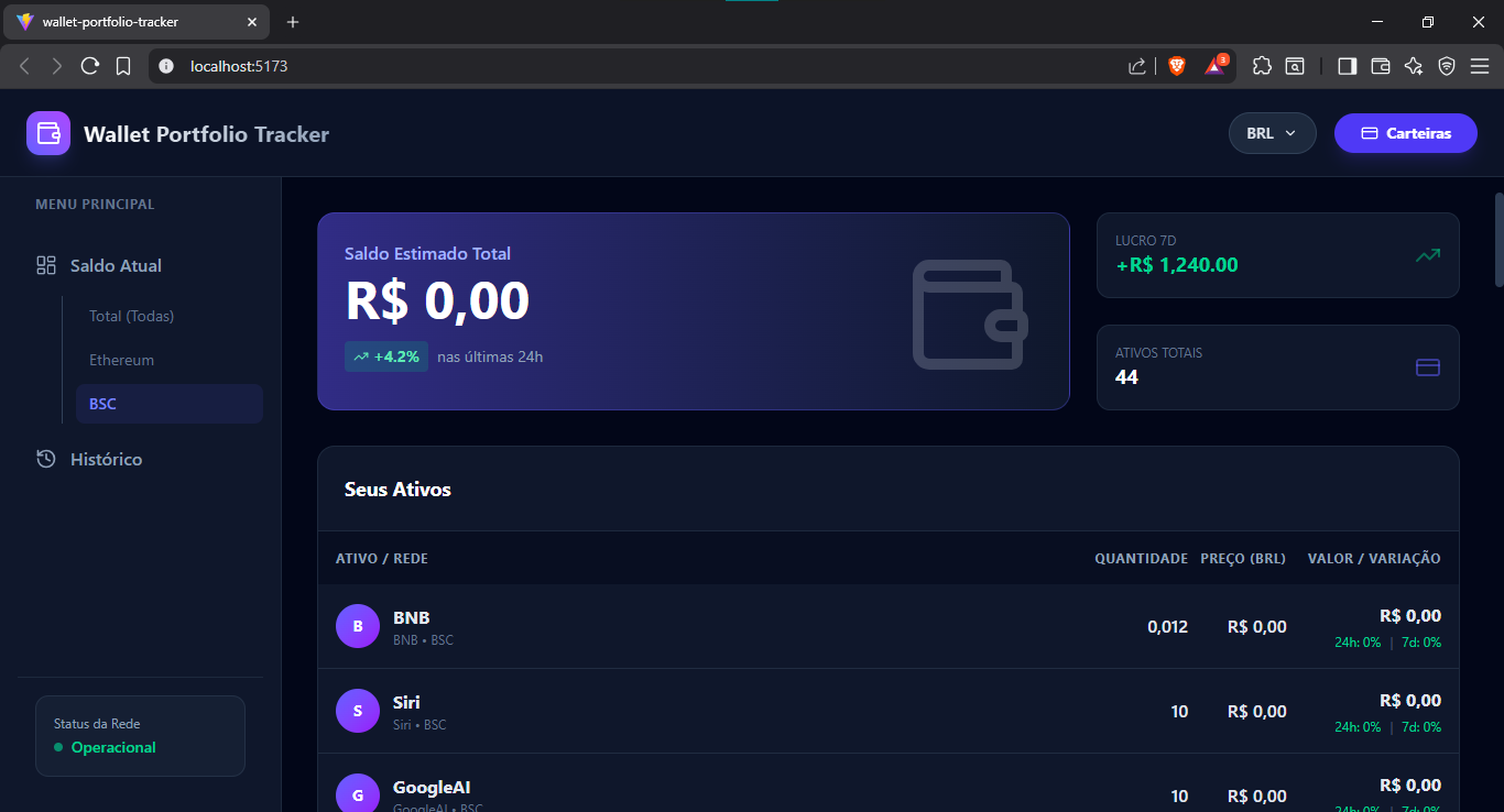 Imagem 2 do Projeto Wallet Portfolio Tracker